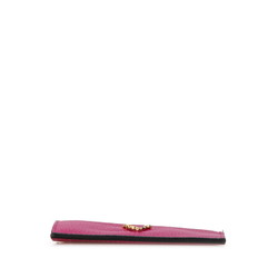 Versace Virtus Bicolor Card Case Coin Purple Pink Leather Women's VERSACE