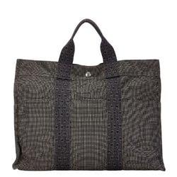 Hermes Air Line Tote MM Handbag Bag Grey Canvas Women's HERMES