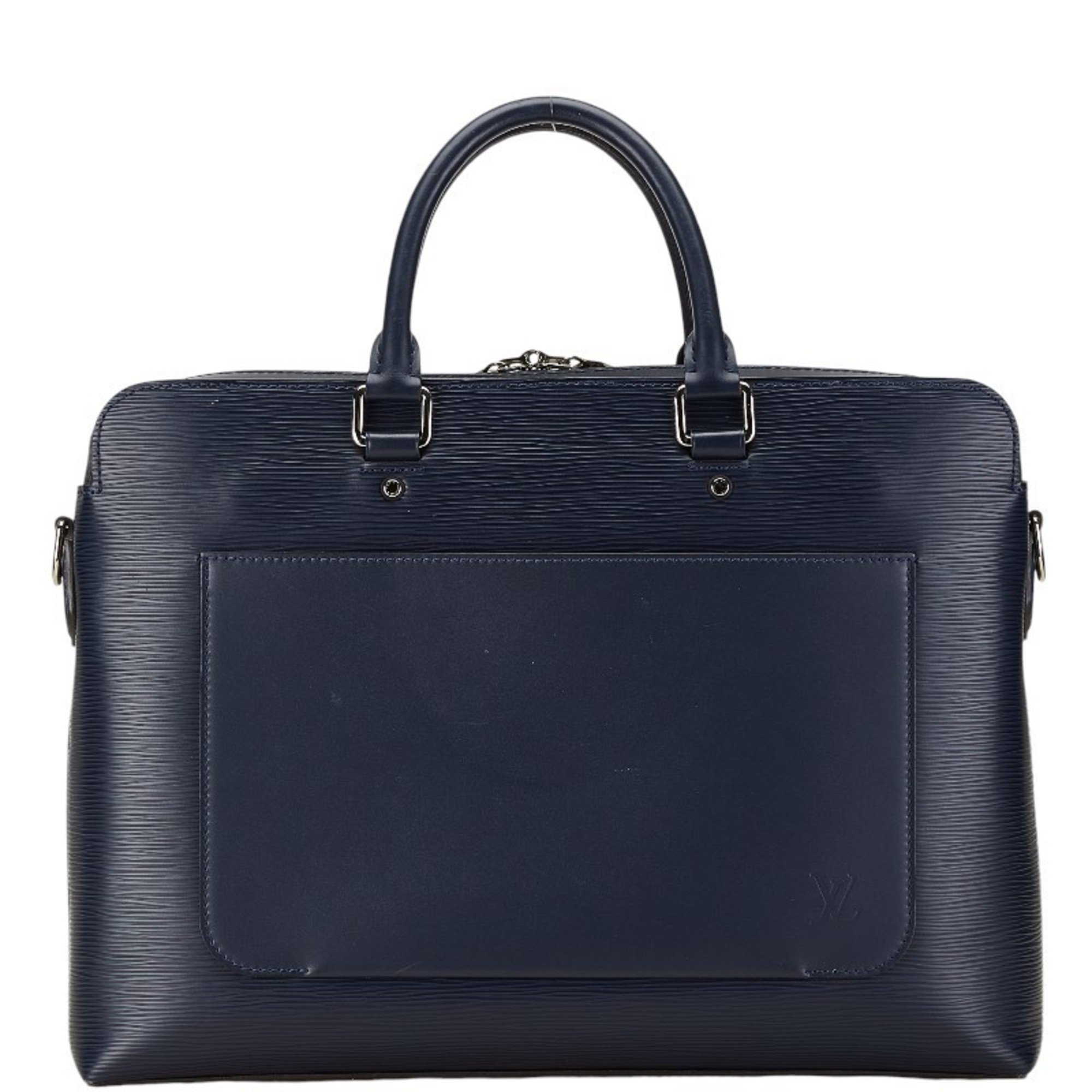 Louis Vuitton Epi Brooks Bag Shoulder M58848 Blue Marine Navy Leather Men's LOUIS VUITTON