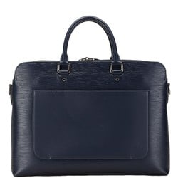 Louis Vuitton Epi Brooks Bag Shoulder M58848 Blue Marine Navy Leather Men's LOUIS VUITTON