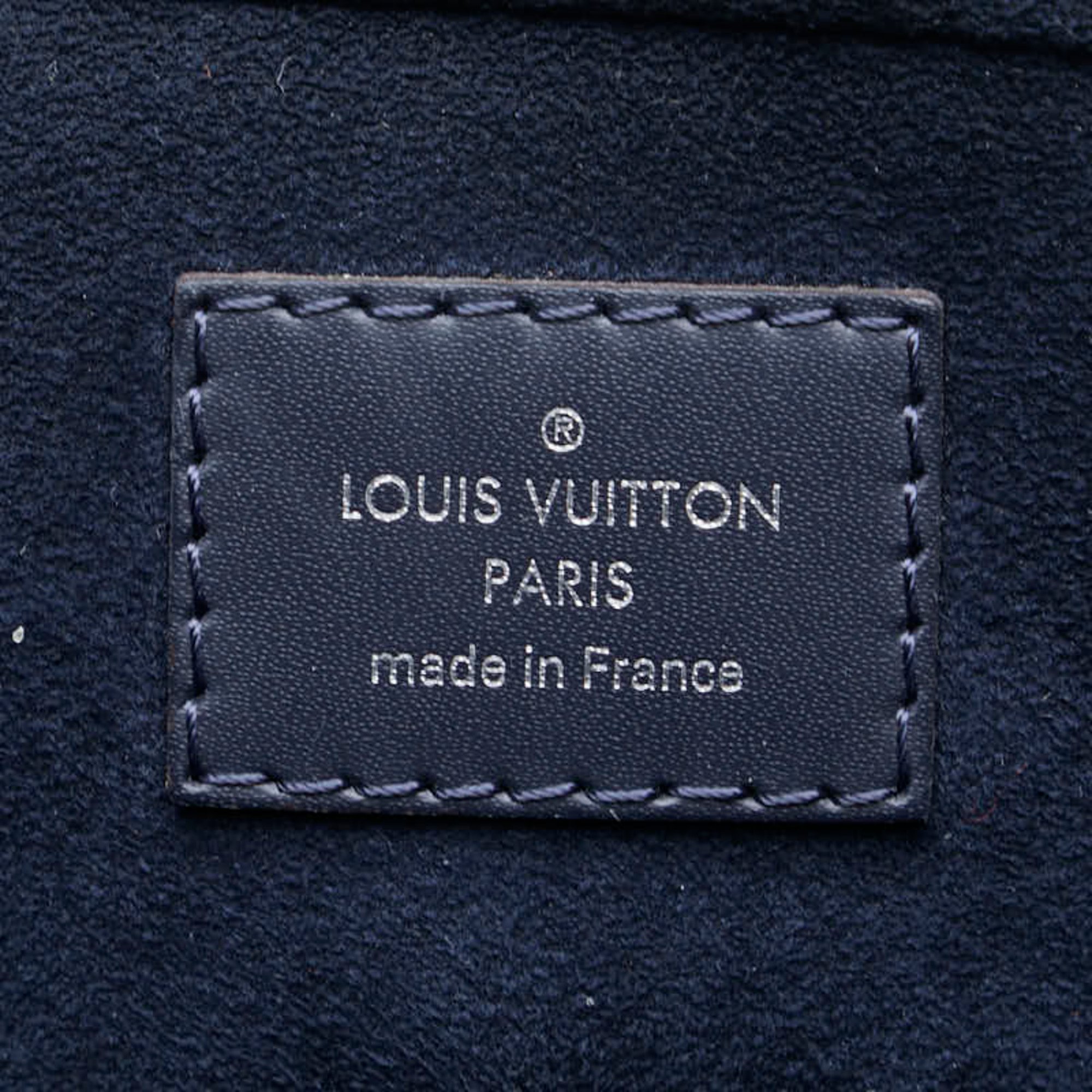 Louis Vuitton Epi Brooks Bag Shoulder M58848 Blue Marine Navy Leather Men's LOUIS VUITTON