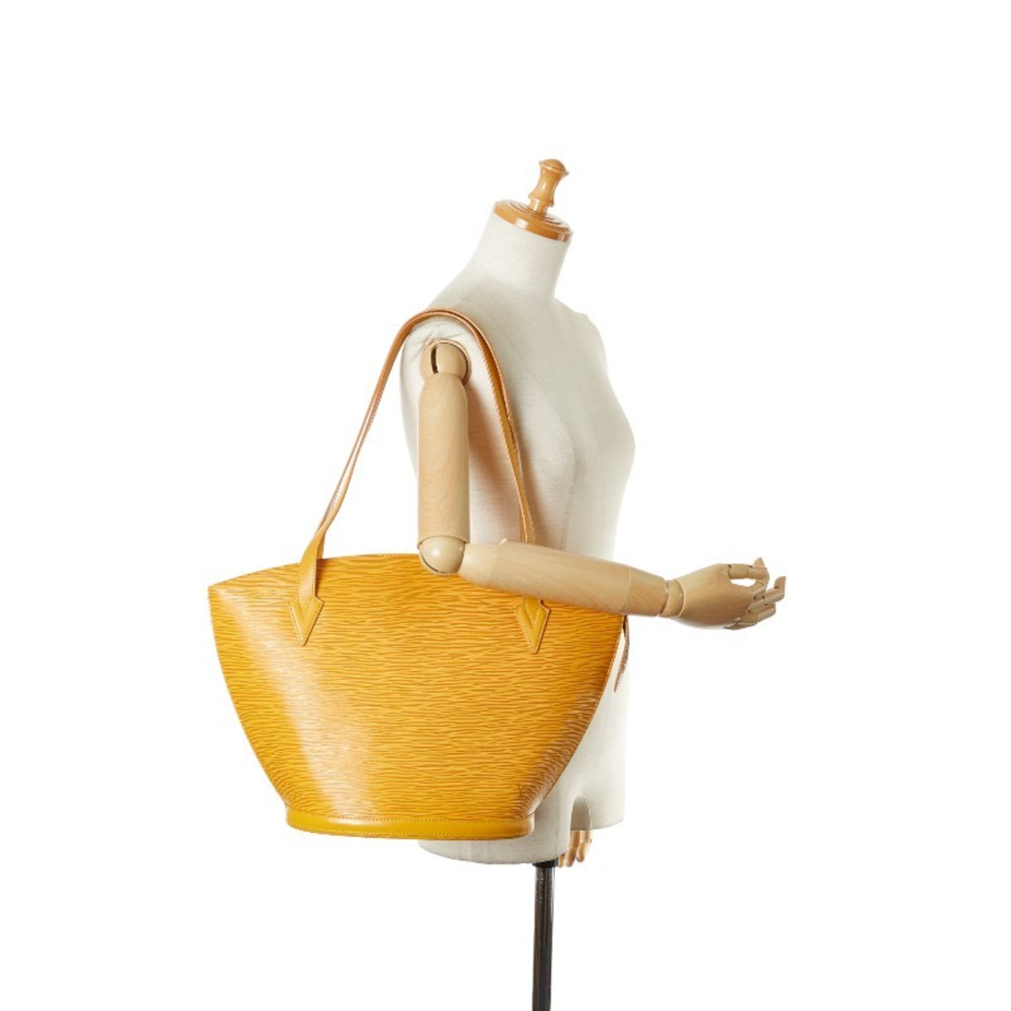 Louis Vuitton Epi Saint Jacques Shoulder Bag Tote M52269 Tassili Yellow Leather Women's LOUIS VUITTON