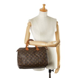 Louis Vuitton Monogram Speedy 30 Handbag M41526 Brown PVC Leather Women's LOUIS VUITTON