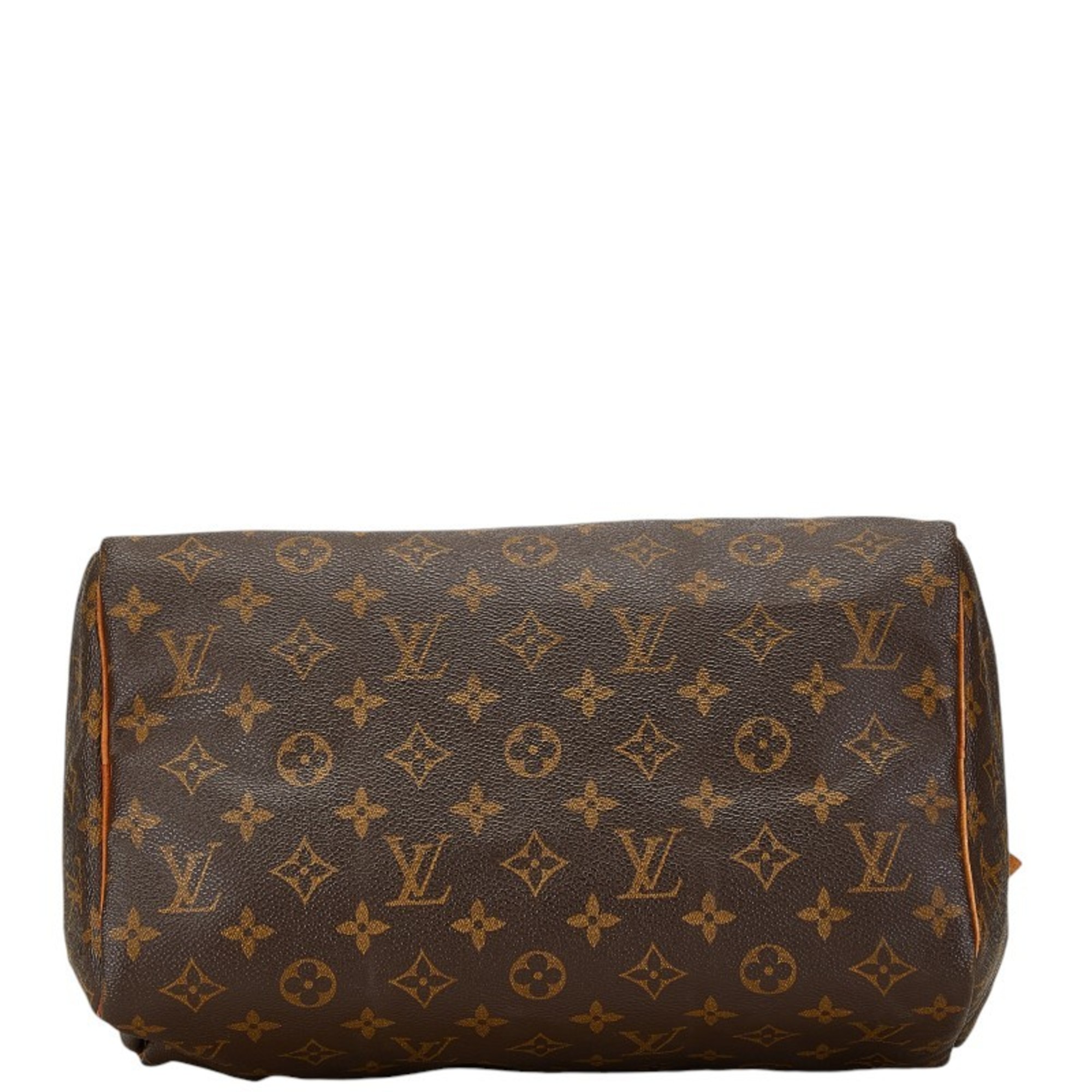 Louis Vuitton Monogram Speedy 30 Handbag M41526 Brown PVC Leather Women's LOUIS VUITTON