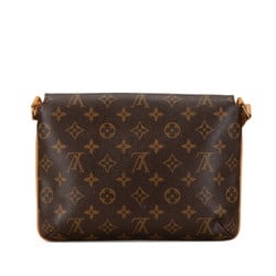 Louis Vuitton Monogram Musette Tango Short Shoulder Bag M51257 Brown PVC Leather Women's LOUIS VUITTON