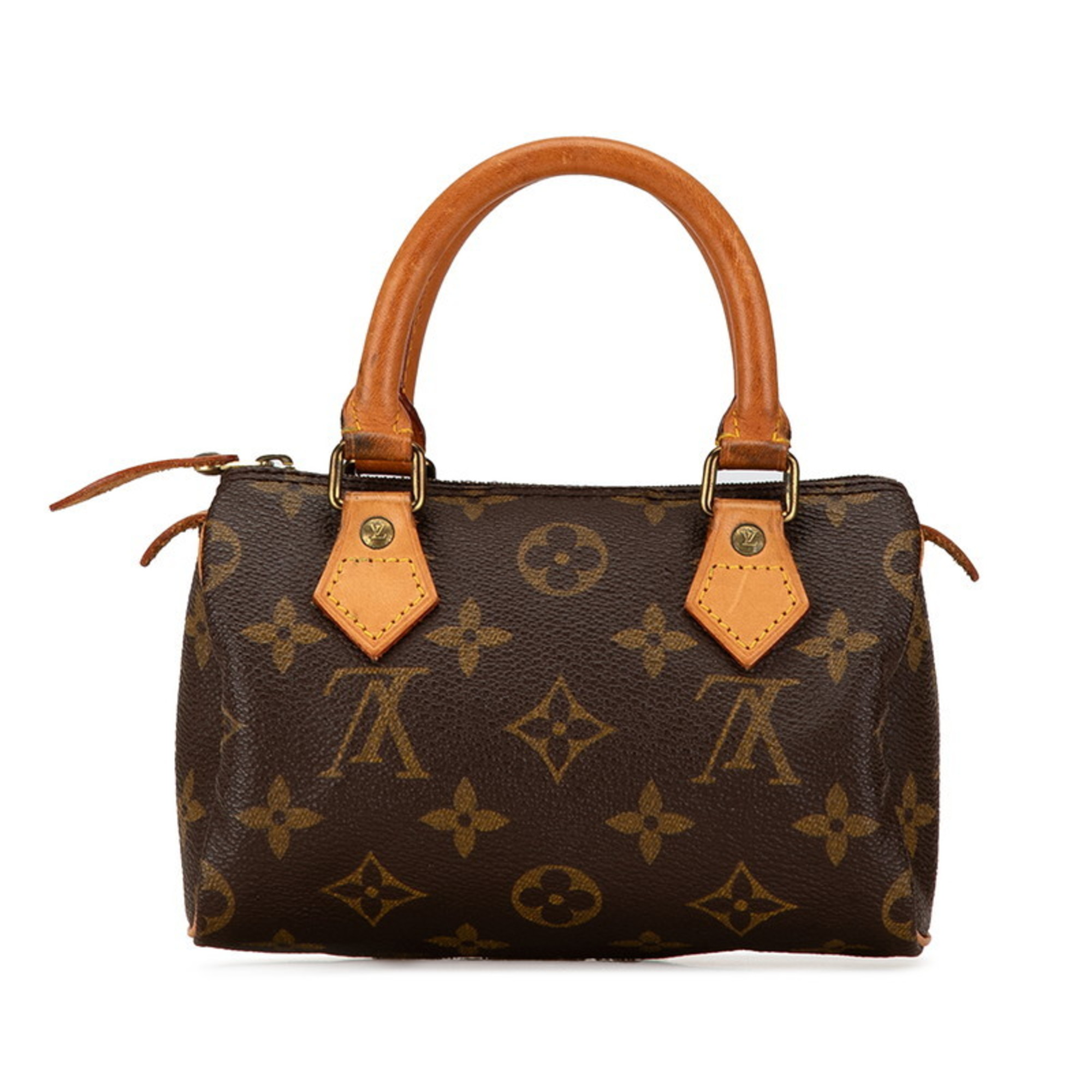 Louis Vuitton Monogram Speedy Handbag Shoulder Bag M41534 Brown PVC Leather Women's LOUIS VUITTON