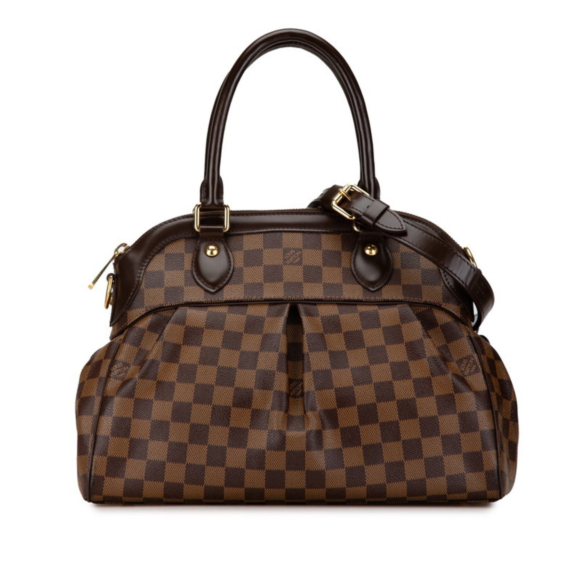 Louis Vuitton Damier Trevi PM Handbag Shoulder Bag N51997 Brown PVC Leather Women's LOUIS VUITTON