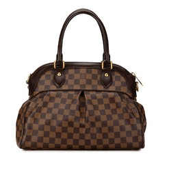 Louis Vuitton Damier Trevi PM Handbag Shoulder Bag N51997 Brown PVC Leather Women's LOUIS VUITTON