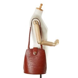 Louis Vuitton Epi Cluny Bag M52253 Kenya Brown Leather Women's LOUIS VUITTON