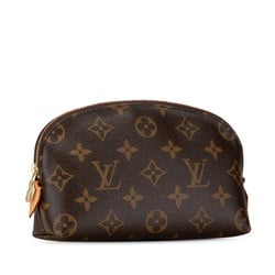 Louis Vuitton Monogram Pochette Tick Pouch M47515 Brown PVC Leather Women's LOUIS VUITTON