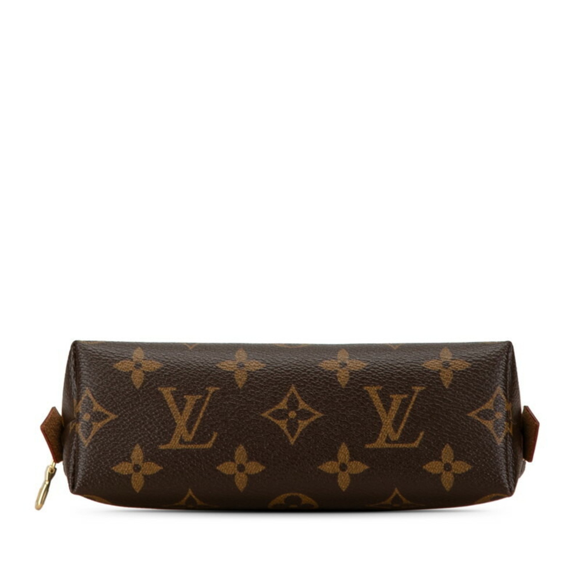 Louis Vuitton Monogram Pochette Tick Pouch M47515 Brown PVC Leather Women's LOUIS VUITTON