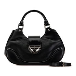 Louis Vuitton Epi Sac Montaigne Handbag Shoulder Bag M59302 Noir Black Leather Women's LOUIS VUITTON