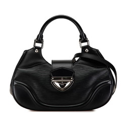 Louis Vuitton Epi Sac Montaigne Handbag Shoulder Bag M59302 Noir Black Leather Women's LOUIS VUITTON