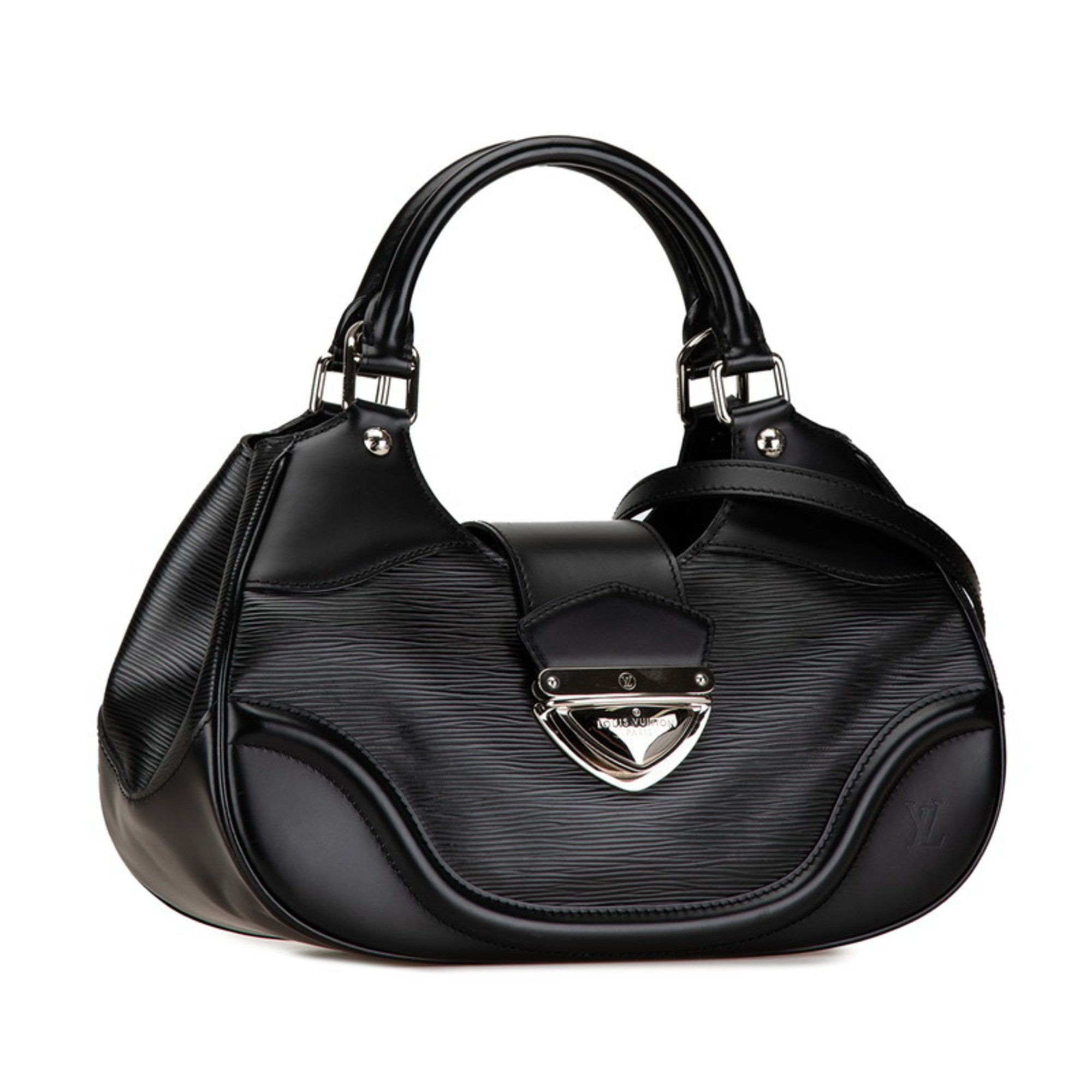 Louis Vuitton Epi Sac Montaigne Handbag Shoulder Bag M59302 Noir Black Leather Women's LOUIS VUITTON