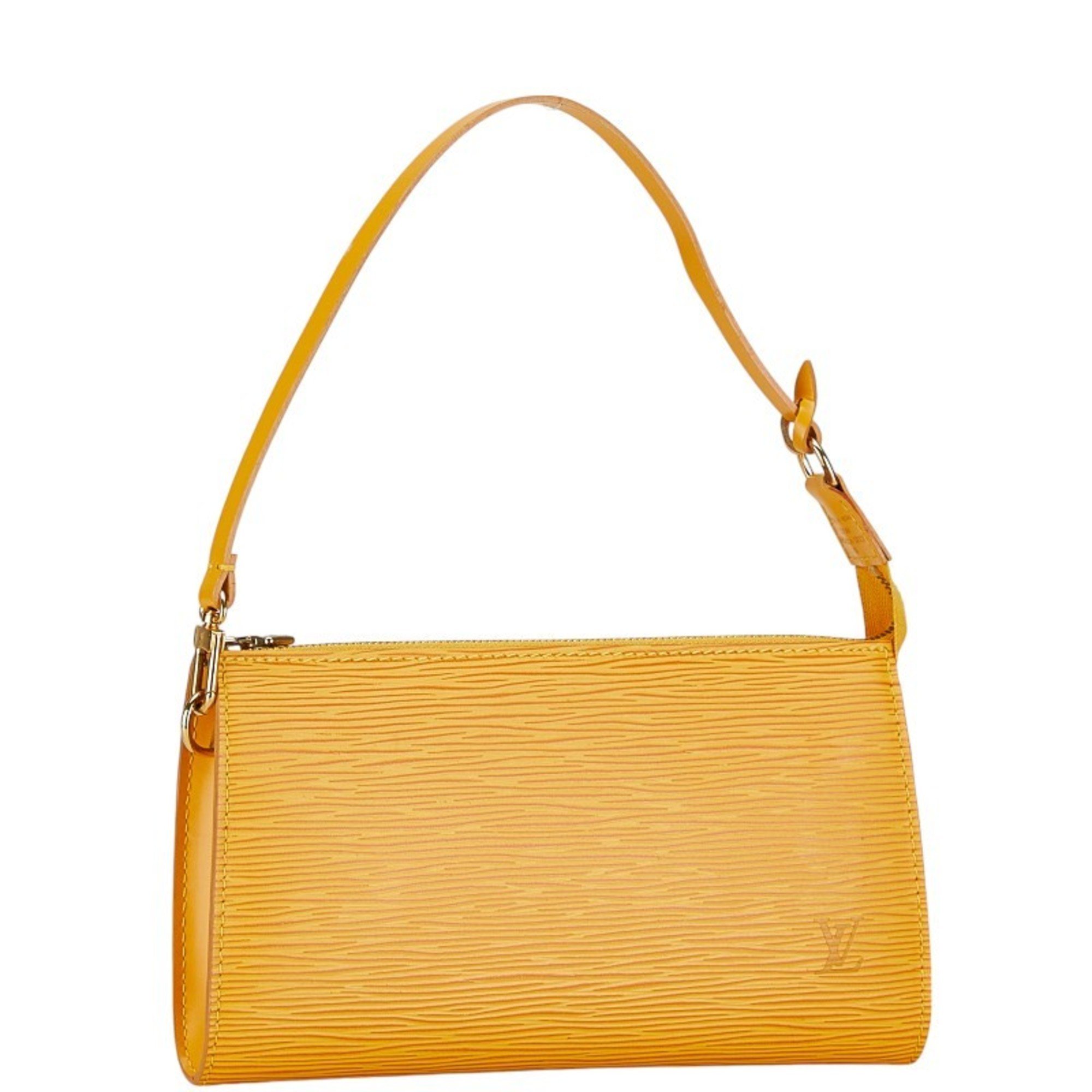 Louis Vuitton Epi Pochette Accessory M40824 Citron Yellow Leather Women's LOUIS VUITTON