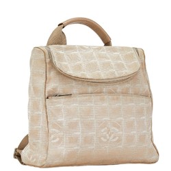 Chanel New Travel Line Backpack A15958 Beige Nylon Women's CHANEL