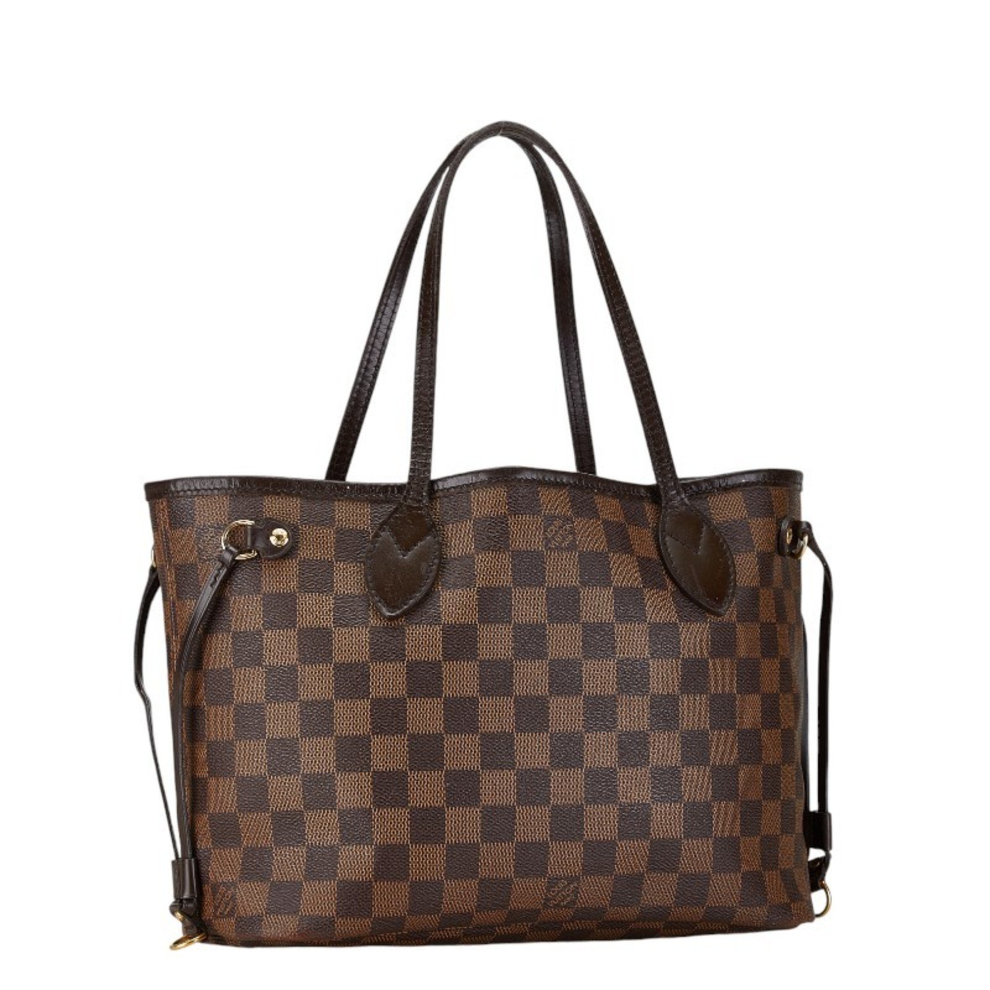 Louis Vuitton Damier Neverfull PM Tote Bag Handbag N41359 Ebene Brown PVC Leather Women's LOUIS VUITTON