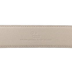 Gucci Interlocking G Belt 70 546383 Light Grey Leather Men's GUCCI