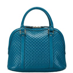 Gucci Micro Guccissima Handbag Shoulder Bag 449663 Turquoise Blue Leather Women's GUCCI