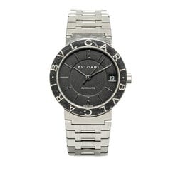 BVLGARI Watch BB33SS Automatic Black Dial Stainless Steel Men's