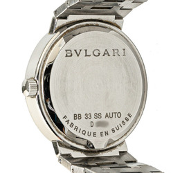 BVLGARI Watch BB33SS Automatic Black Dial Stainless Steel Men's