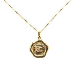 Burberry Sealing Stamp Knight Motif Necklace K18YG Yellow Gold Women's BURBERRY