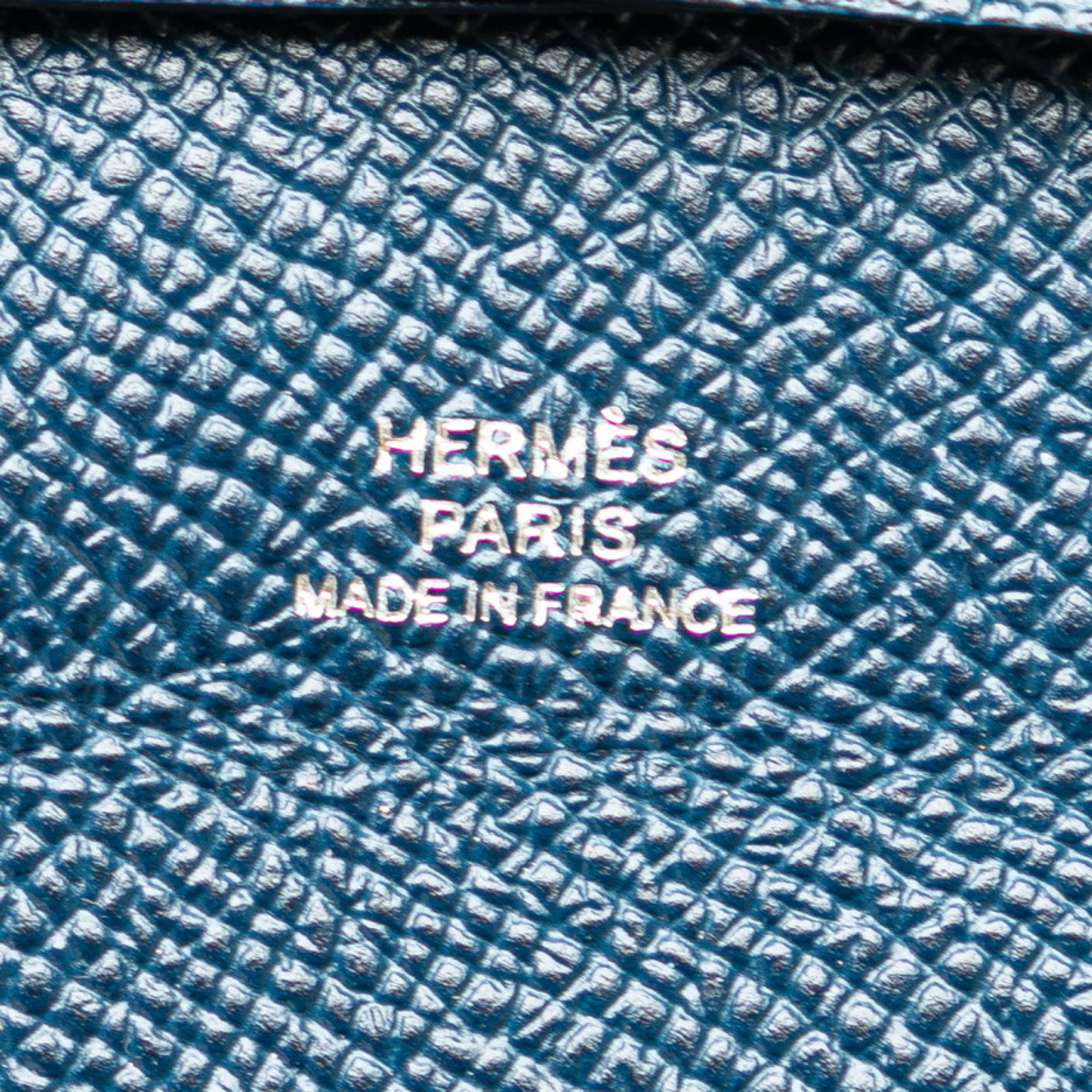 Hermes Bastia Coin Case, Navy, Epsom Leather, Women's, HERMES