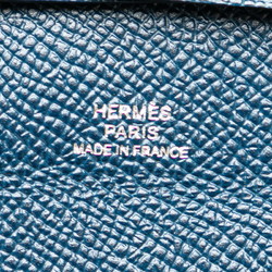 Hermes Bastia Coin Case, Navy, Epsom Leather, Women's, HERMES