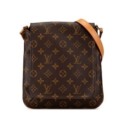 Louis Vuitton Monogram Musette Salsa Short Shoulder Bag M51258 Brown PVC Leather Women's LOUIS VUITTON