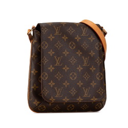 Louis Vuitton Monogram Musette Salsa Short Shoulder Bag M51258 Brown PVC Leather Women's LOUIS VUITTON