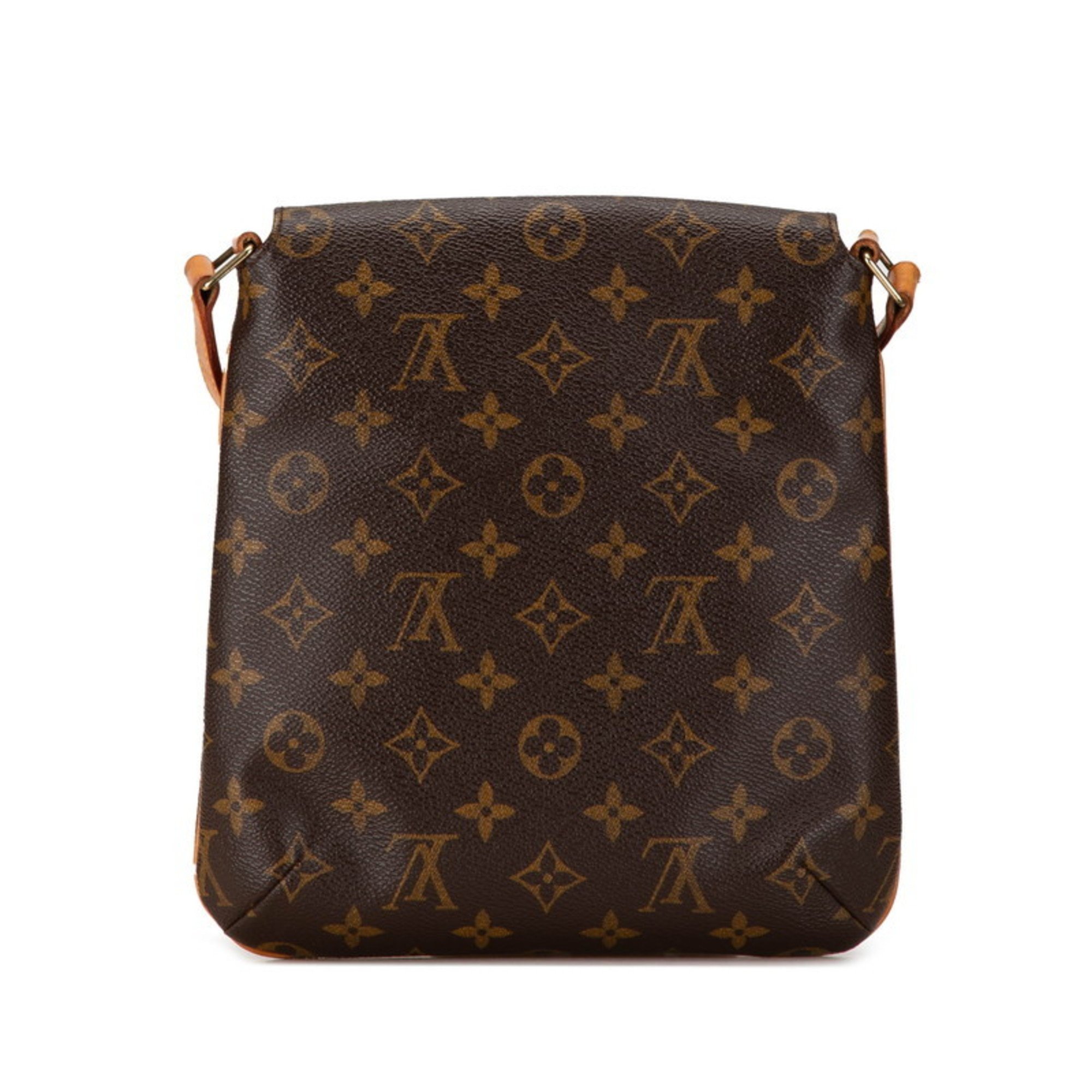 Louis Vuitton Monogram Musette Salsa Short Shoulder Bag M51258 Brown PVC Leather Women's LOUIS VUITTON