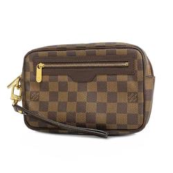 Louis Vuitton Clutch Bag Damier Pochette Biem Macao N61739 Ebene Men's