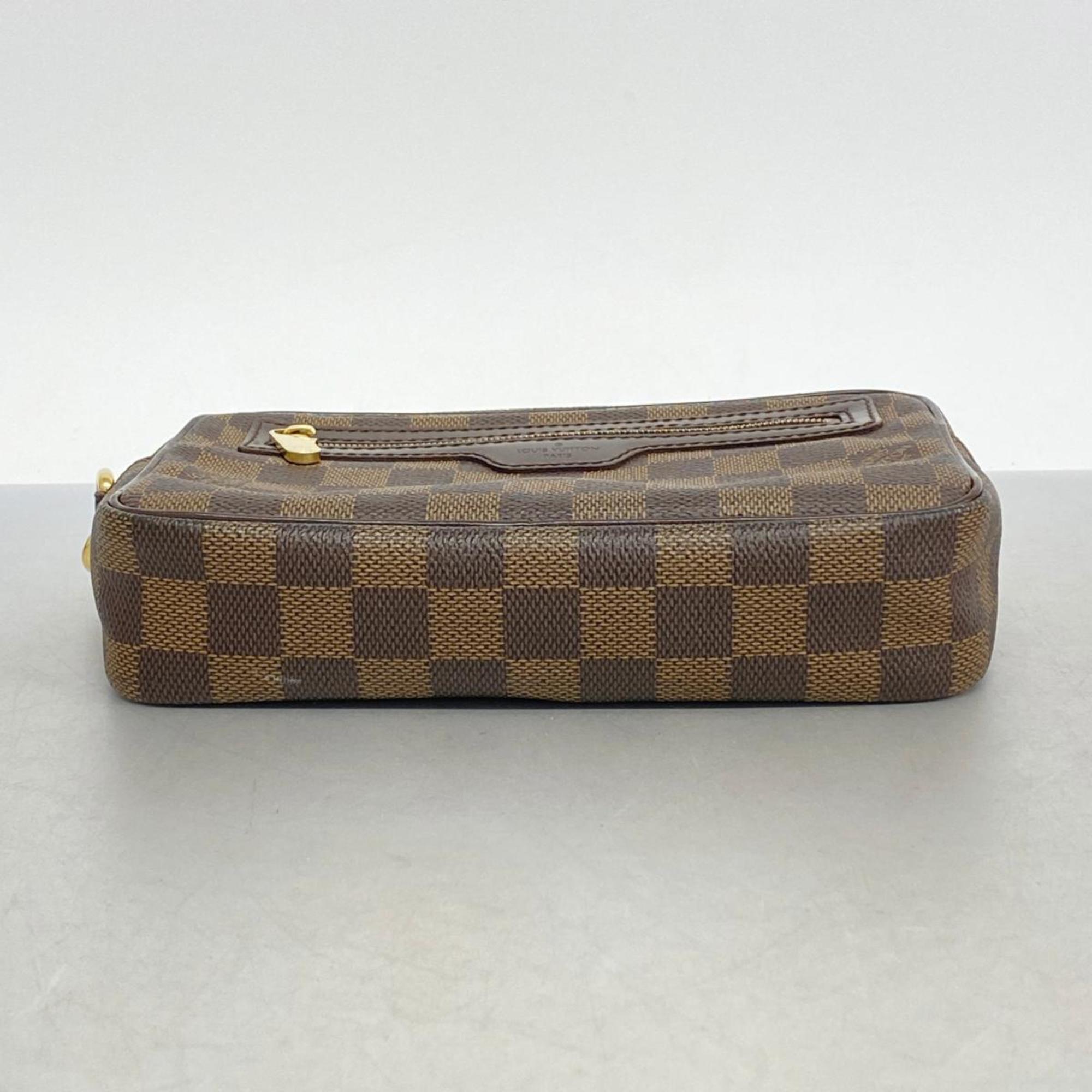 Louis Vuitton Clutch Bag Damier Pochette Biem Macao N61739 Ebene Men's