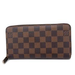 Louis Vuitton Long Wallet Damier Zippy N60015 Ebene Men's Women's