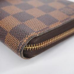 Louis Vuitton Long Wallet Damier Zippy N60015 Ebene Men's Women's