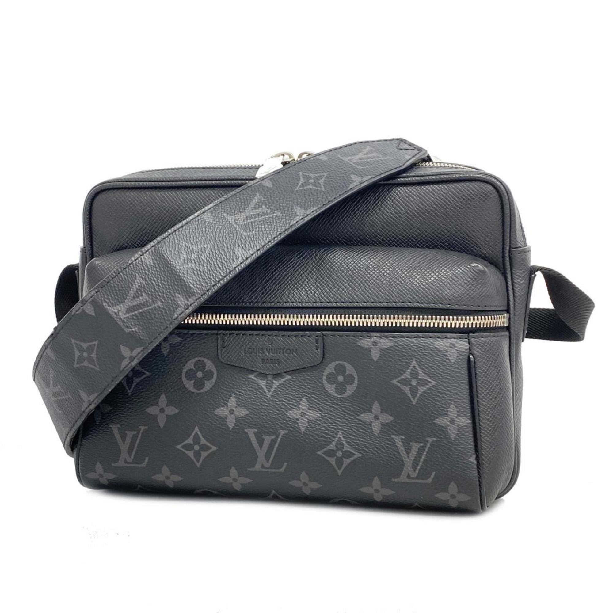 Louis Vuitton Shoulder Bag Taigarama Outdoor PM M30233 Black Men's