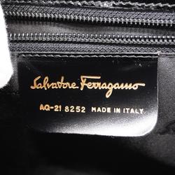 Salvatore Ferragamo handbag Vara enamel black ladies