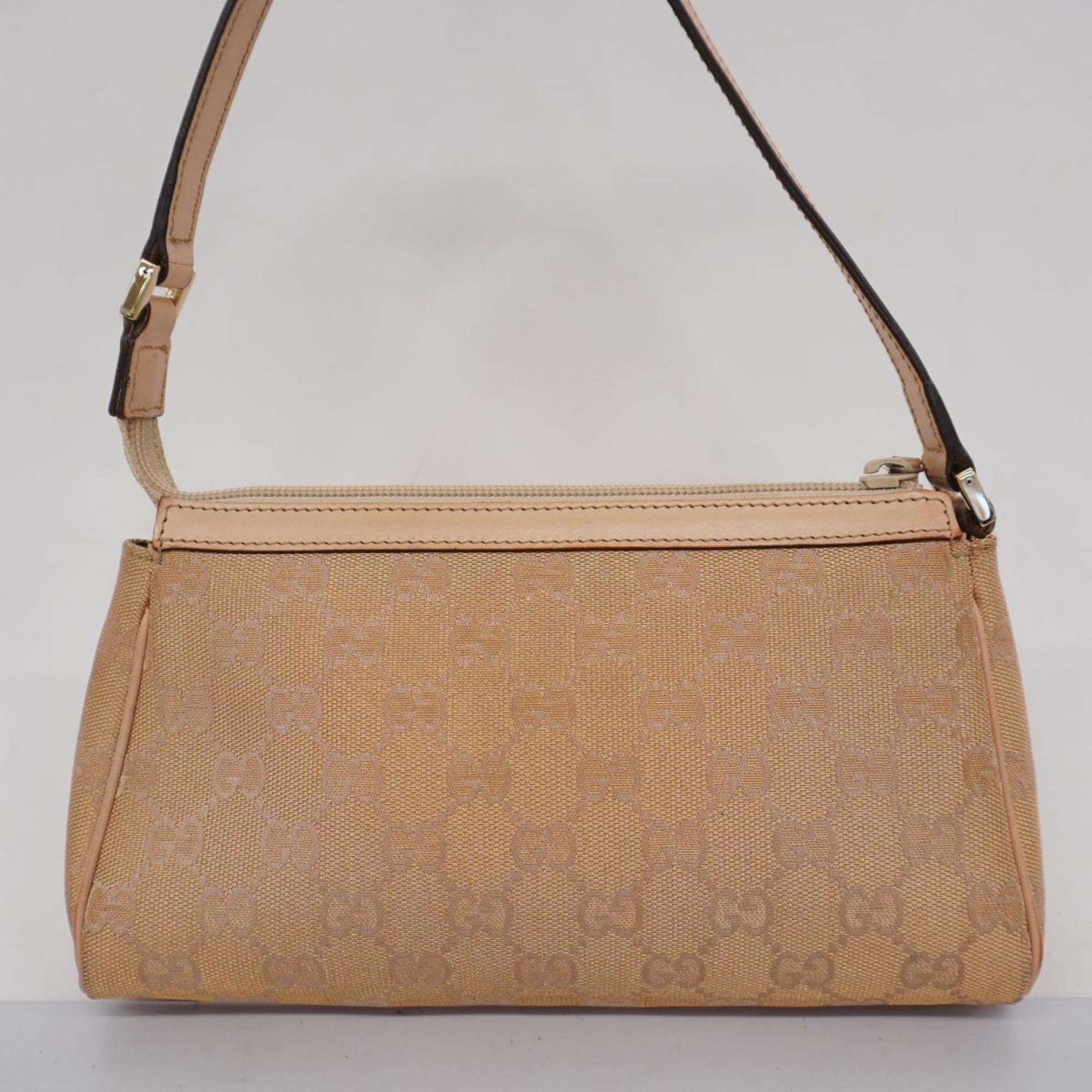 Gucci Pouch GG Canvas Abby 145750 Pink Beige Champagne Women's