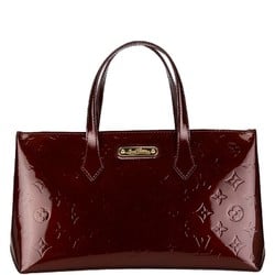 Louis Vuitton Monogram Vernis Wilshire PM Handbag M91644 Rouge Fauvist Wine Red Patent Leather Women's LOUIS VUITTON