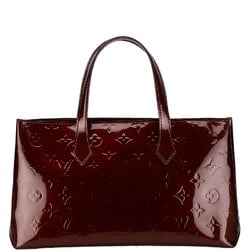 Louis Vuitton Monogram Vernis Wilshire PM Handbag M91644 Rouge Fauvist Wine Red Patent Leather Women's LOUIS VUITTON