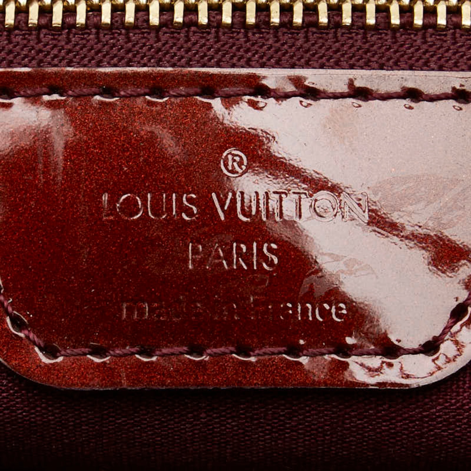 Louis Vuitton Monogram Vernis Wilshire PM Handbag M91644 Rouge Fauvist Wine Red Patent Leather Women's LOUIS VUITTON