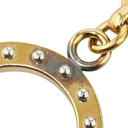 Louis Vuitton Bijoux Sac Taberge Keyring Charm M65090 Gold Silver Plated Metal Women's LOUIS VUITTON