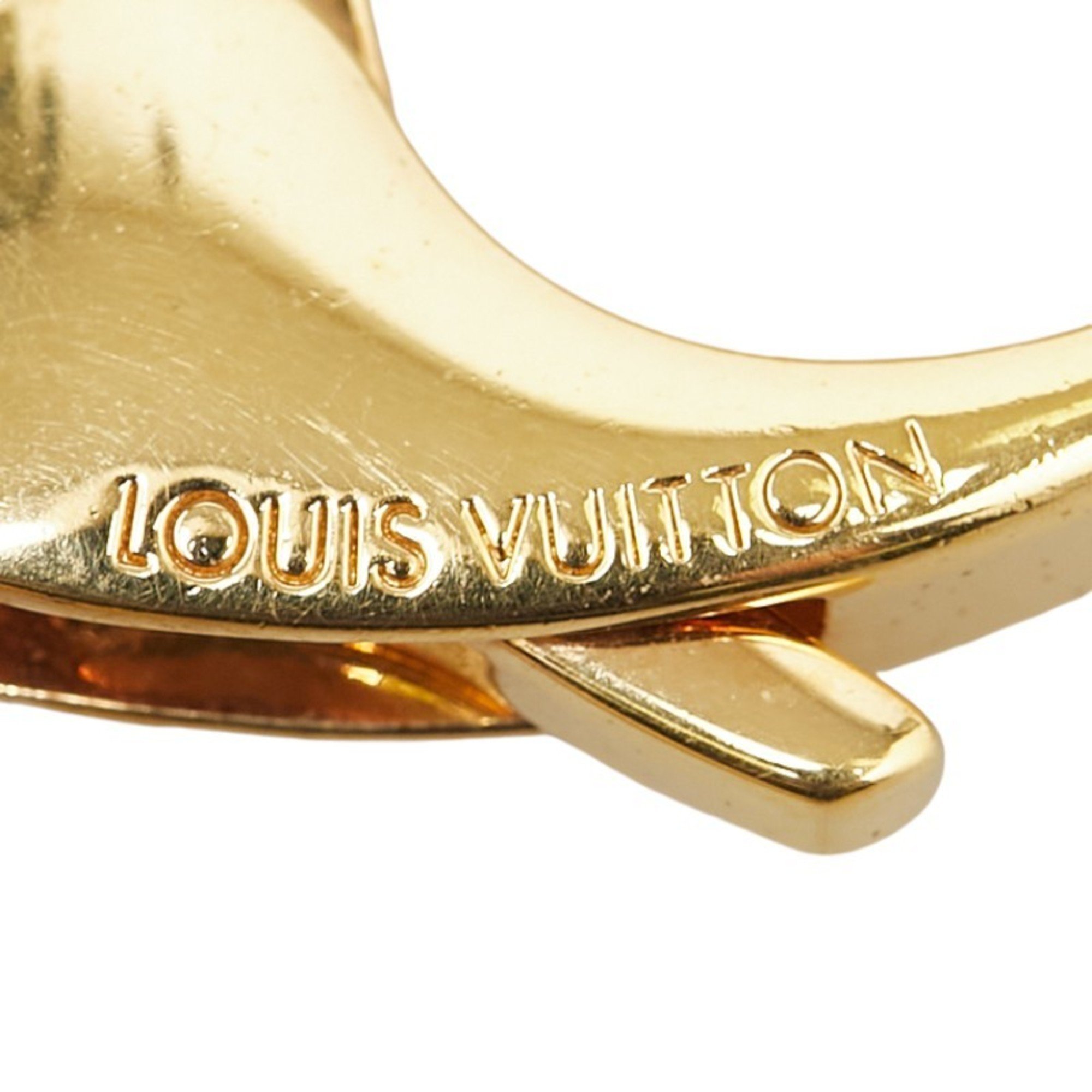 Louis Vuitton Bijoux Sac Taberge Keyring Charm M65090 Gold Silver Plated Metal Women's LOUIS VUITTON