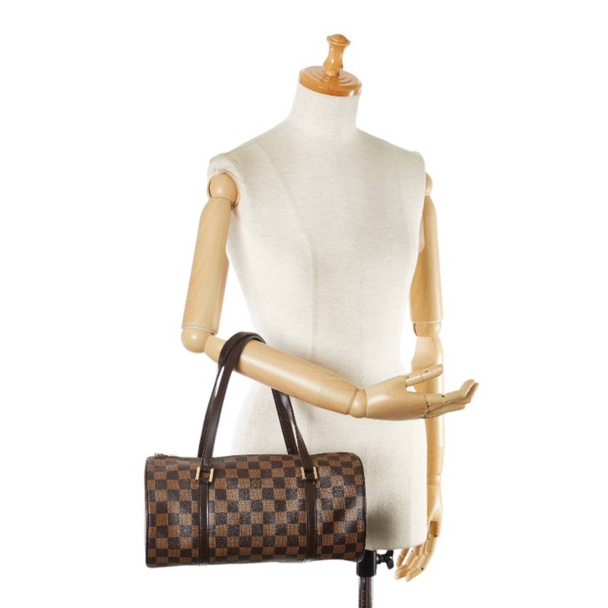 Louis Vuitton Damier Papillon 30 Handbag N51303 Brown PVC Leather Women's LOUIS VUITTON