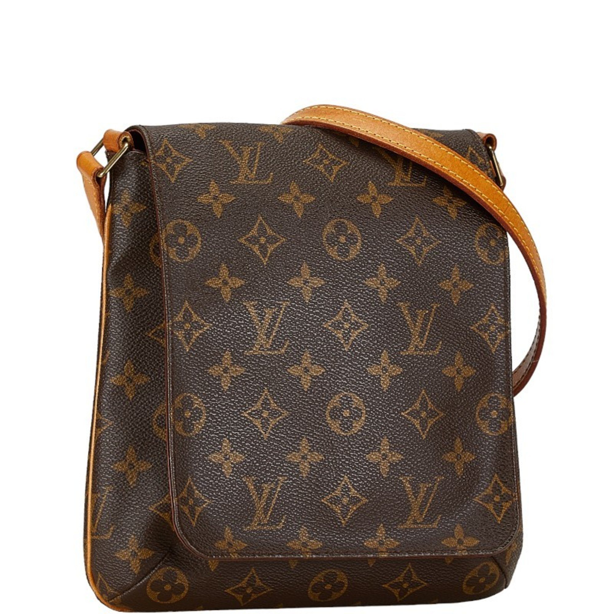 Louis Vuitton Monogram Musette Salsa Short Shoulder Bag M51258 Brown PVC Leather Women's LOUIS VUITTON