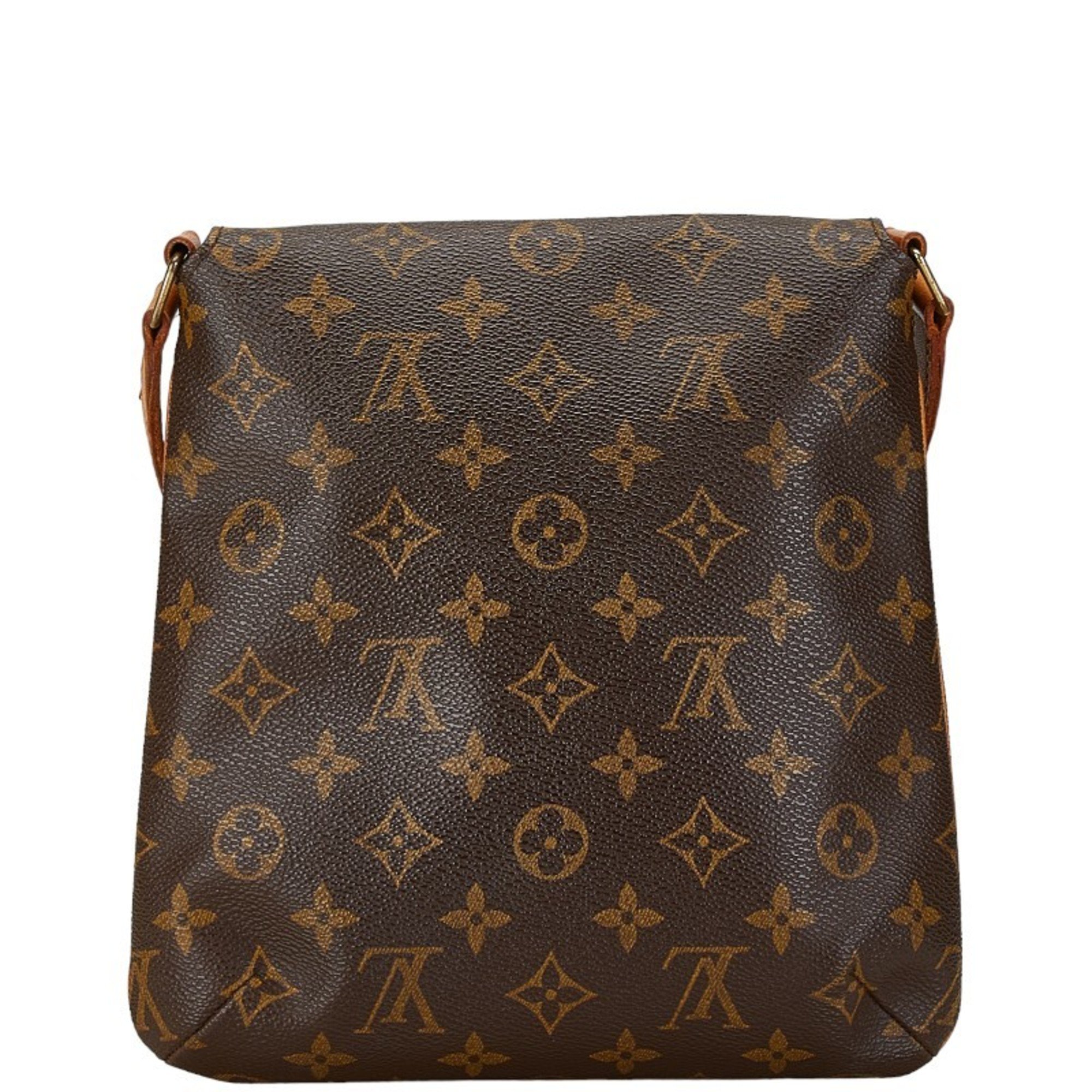 Louis Vuitton Monogram Musette Salsa Short Shoulder Bag M51258 Brown PVC Leather Women's LOUIS VUITTON