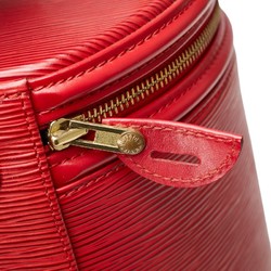 Louis Vuitton Epi Cannes Handbag Vanity Bag M48037 Castilian Red Leather Women's LOUIS VUITTON