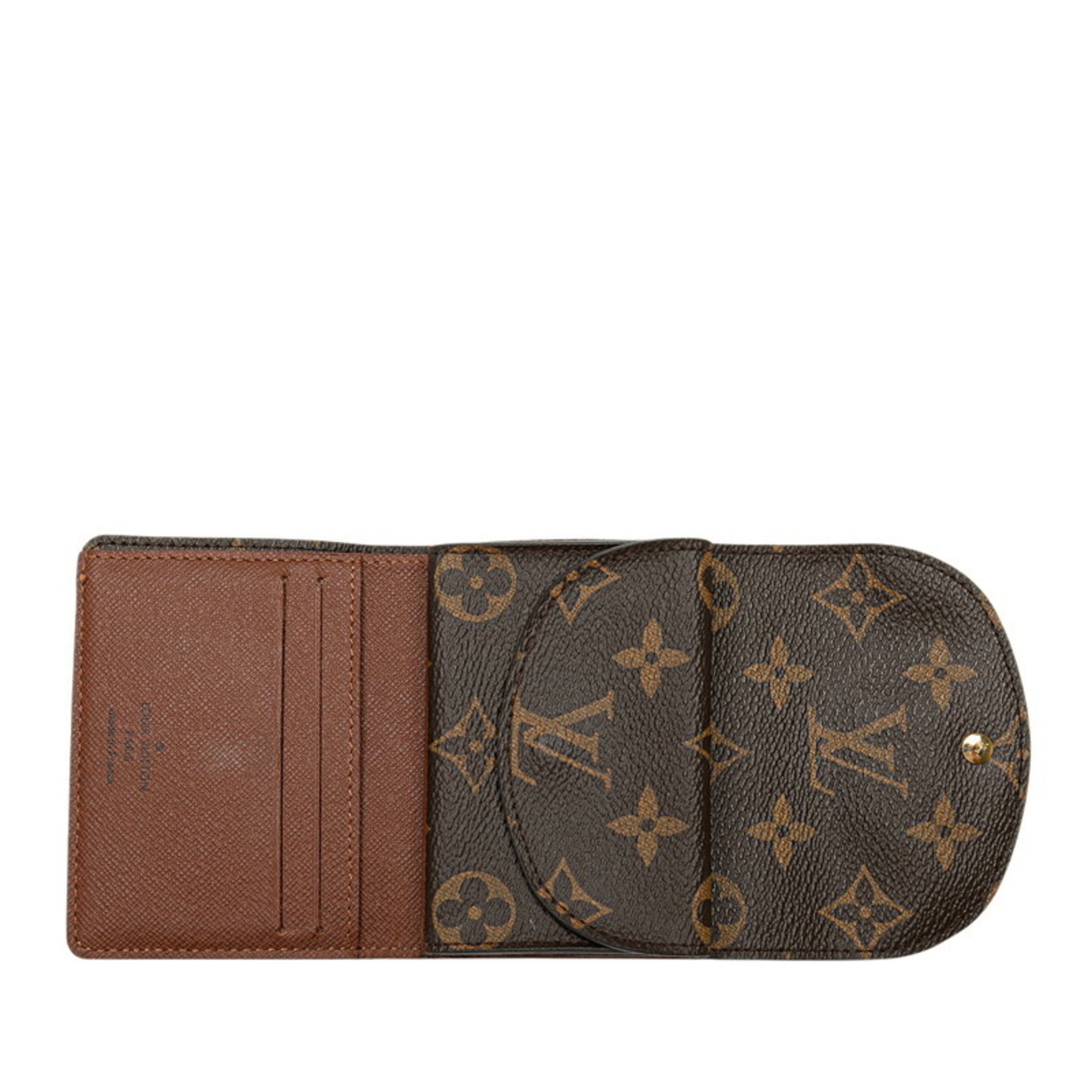 Louis Vuitton Monogram Portefeuille Helene Coin Case M60253 Brown PVC Women's LOUIS VUITTON