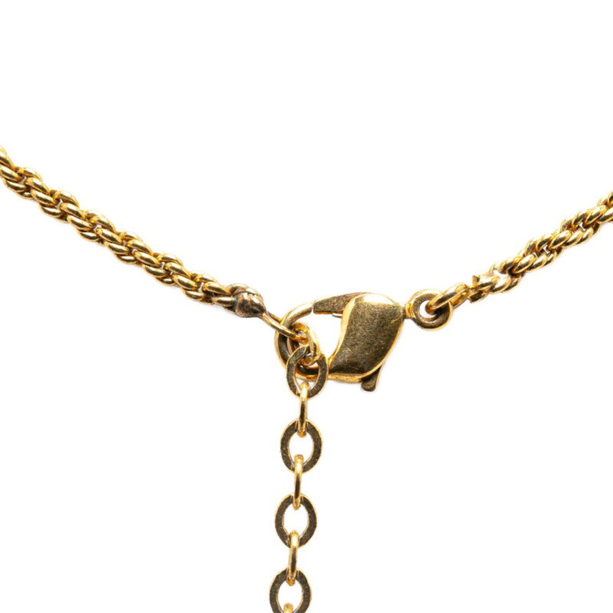 Christian Dior Dior round necklace gold plated for women