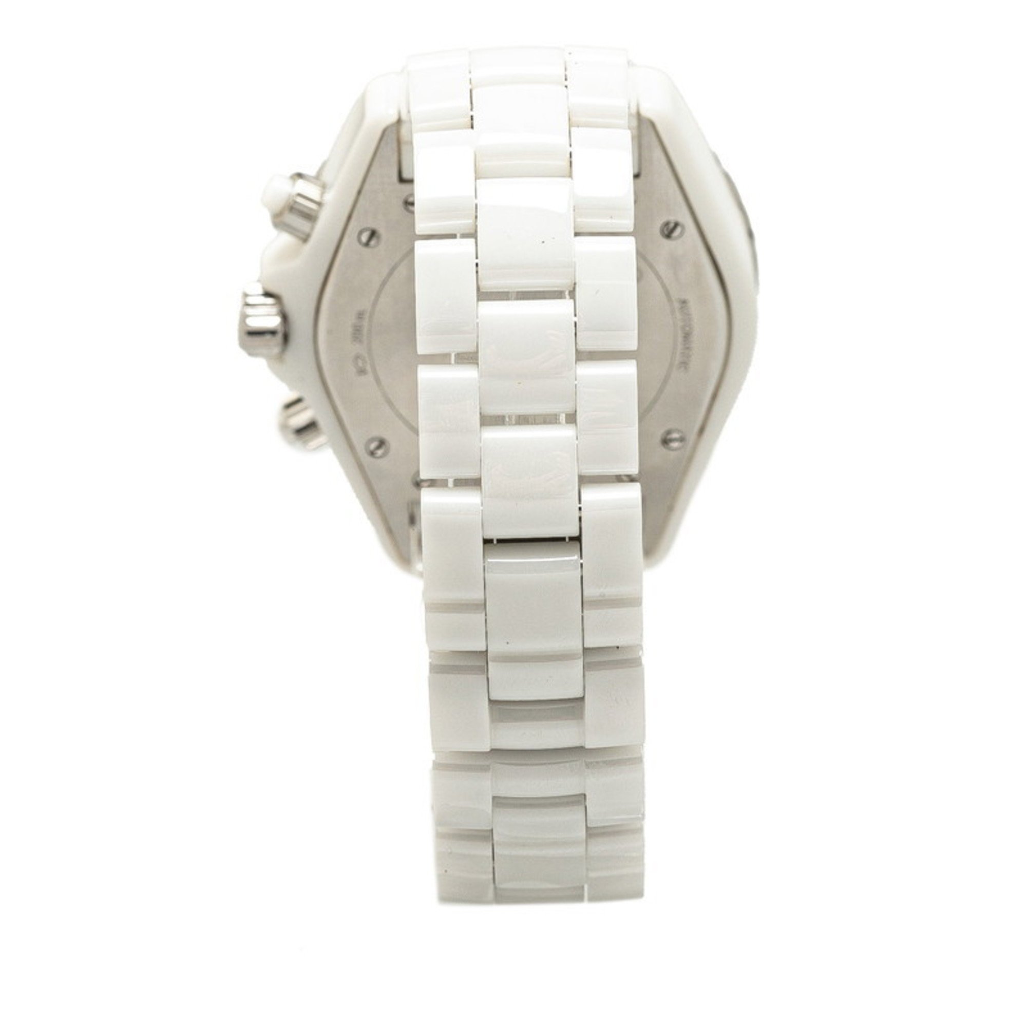 Chanel Watch H2009 J12 Automatic White Dial Ceramic Stainless Steel Women's CHANEL